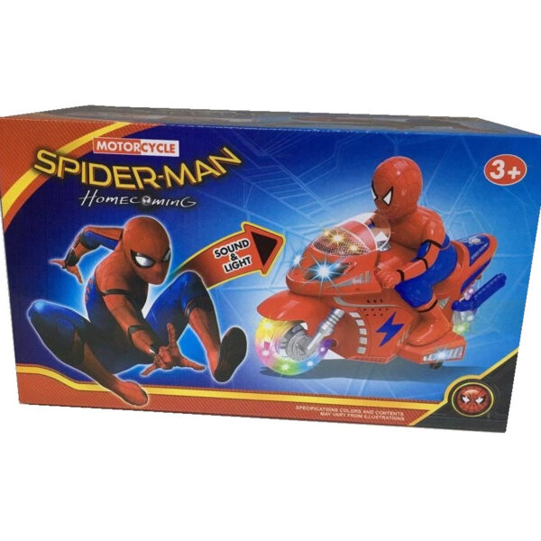 Людина Павук Spider Man на мотоциклі