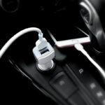 z23 grand style dual port car charger in slot