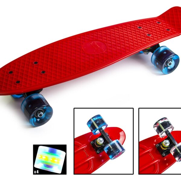 Пенні борд однотонний Red Series 1