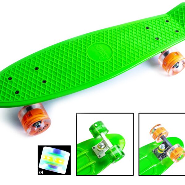 Пенні борд однотонний Green Series 1