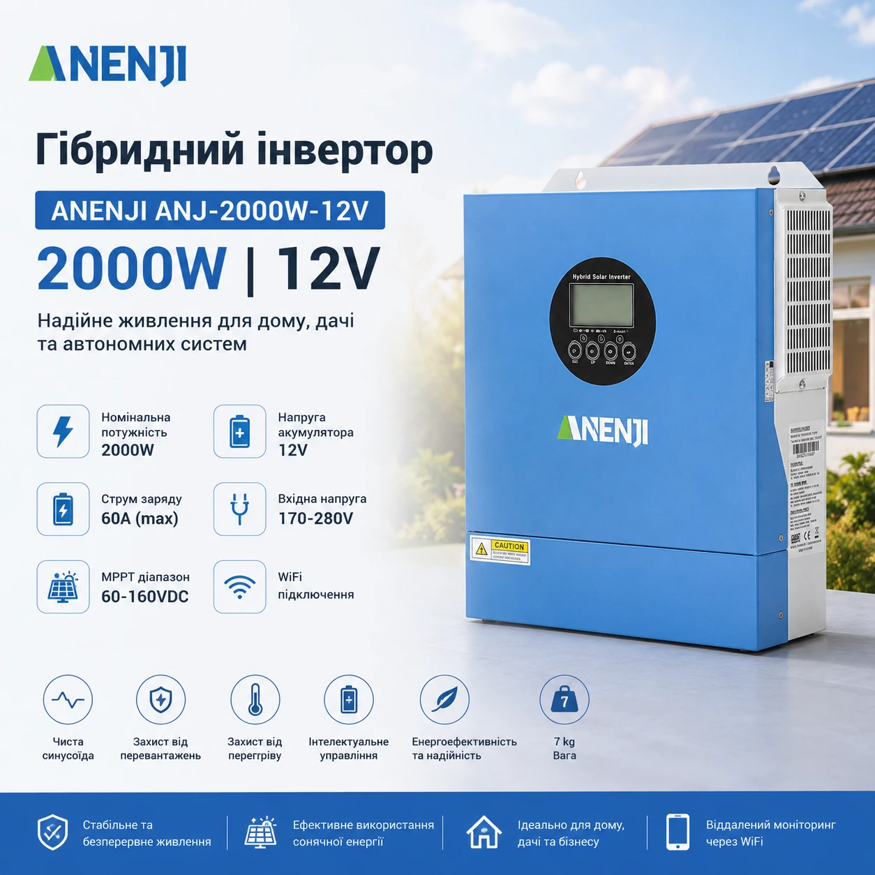 ANJ-2000W-12V WIFI anj 2000w 12v wifi