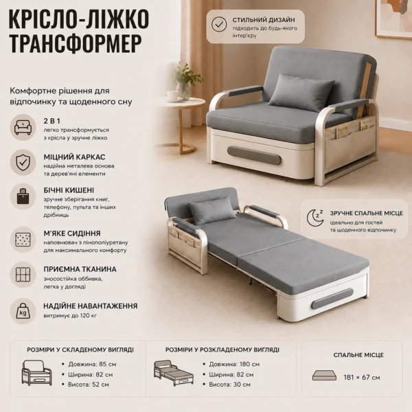 Розкладне крісло-ліжко