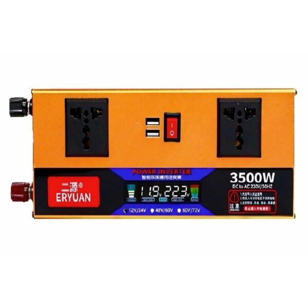 Інвертор з 12V/24V→220V 3500W LCD SMART (Модифікований синус)