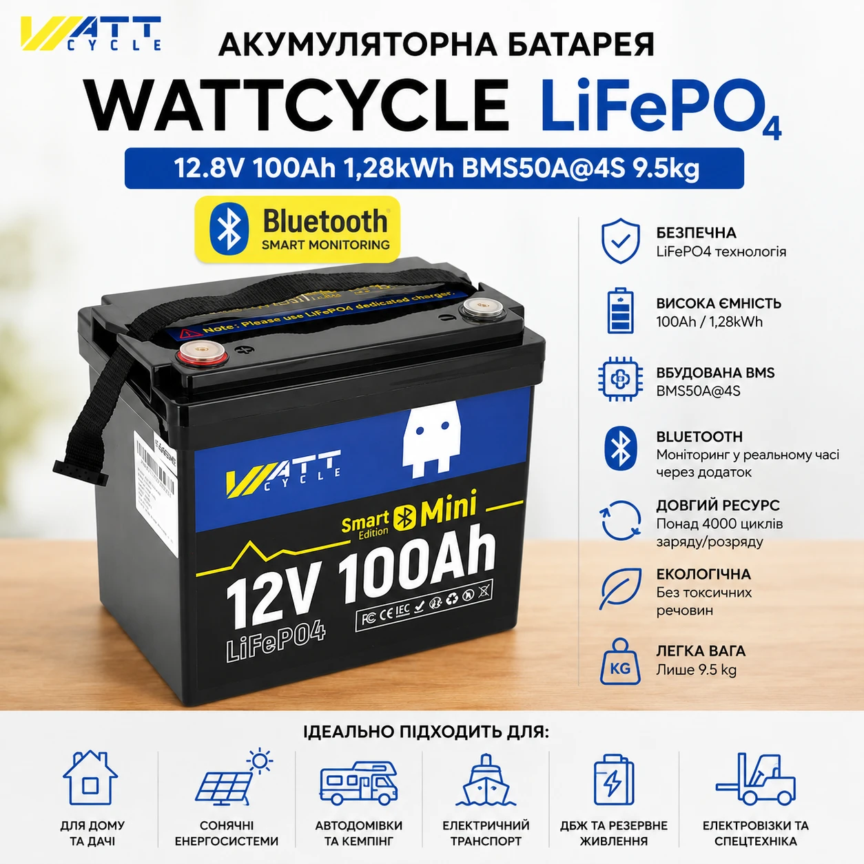 WT12V100AH100MINIBT wt12v100ah100minibt